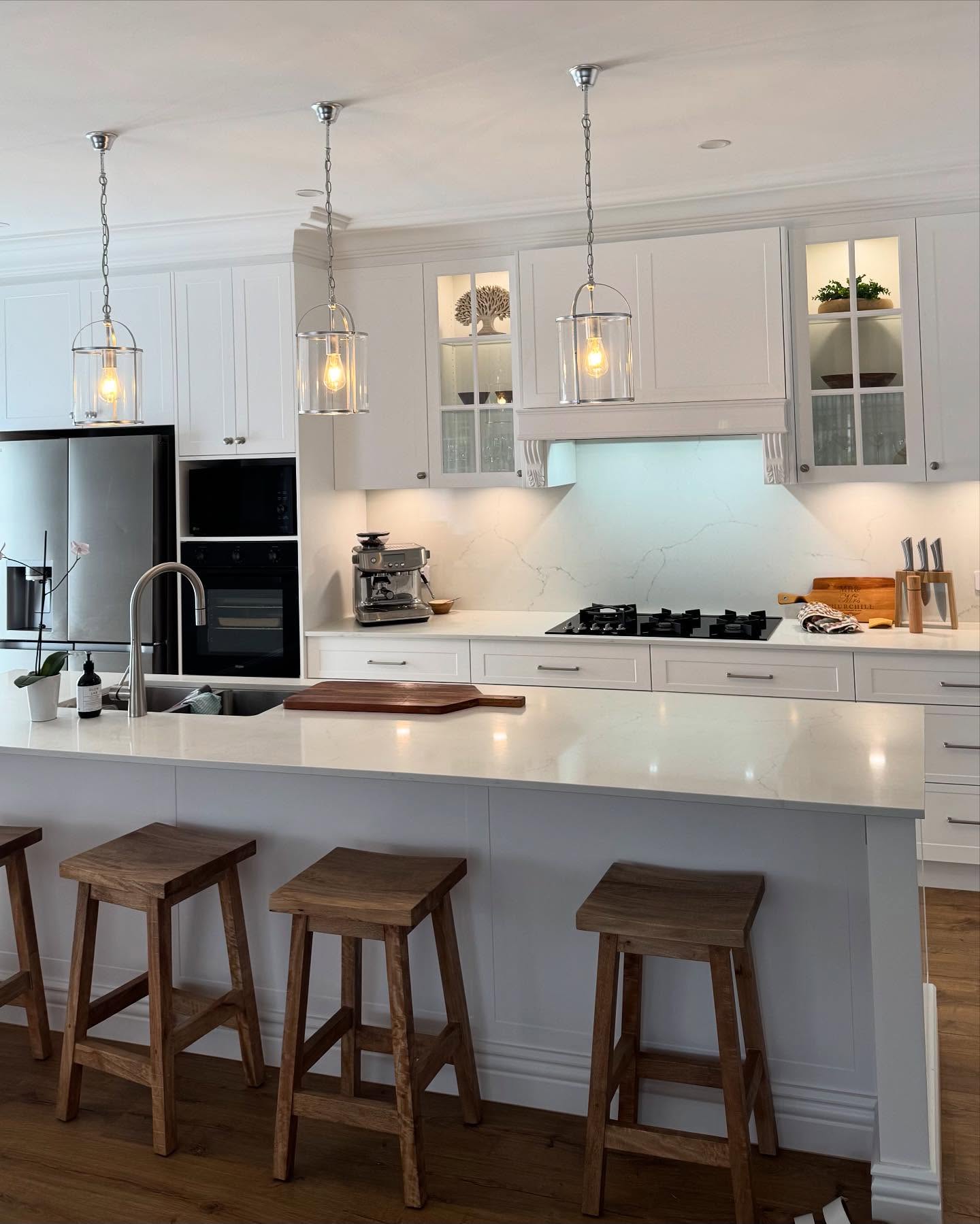 Residential kitchen lighting installation — Pether Electrical Central Coast
